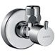 Кран шаровой бытовой HANSGROHE AXOR угловой 1/2"x3/8" нр-нр 51310000 1 из 2