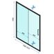 Кабина для душа прямоугольная угловая без поддона REA RAPID SLIDE 100x160x195см прозрачное стекло 6мм профиль черный REA-K6423 + REA-K6406 2 из 7