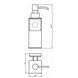 Дозатор для жидкого мыла настенный PERFECT SANITARY APPLIANCES КВ 9932 хром 350мл металл 000005219 2 из 3