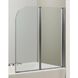 Ширма стеклянная для ванной оборачиваемая двухсекционная распашная 138см x 120см EGER стекло прозрачное 5мм профиль хром 599-121CH 4 из 4