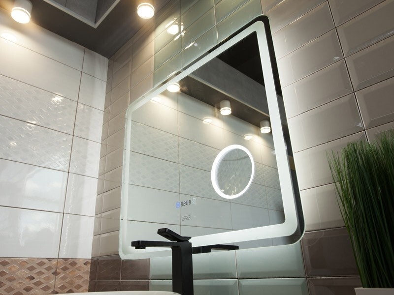 Зеркало в ванную ASIGNATURA Intense 70x100см c подсветкой сенсорное включение антизапотевание прямоугольное 65431800