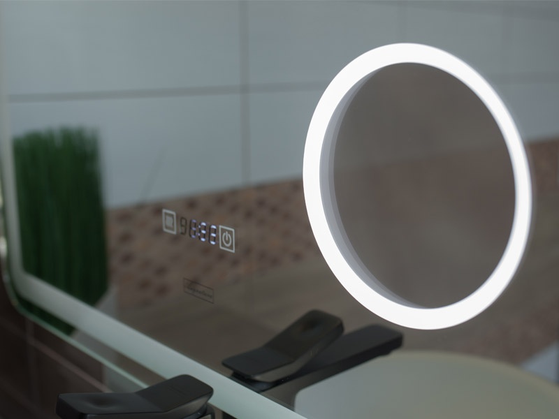 Зеркало в ванную ASIGNATURA Intense 70x100см c подсветкой сенсорное включение антизапотевание прямоугольное 65431800