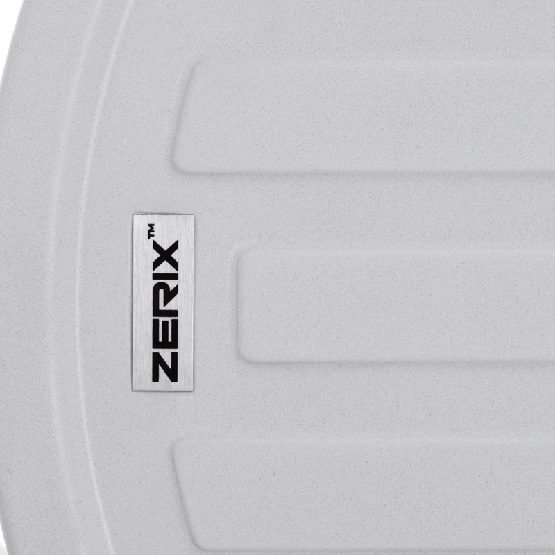 Мойка для кухни гранитная овальная ZERIX ZS-7750R-01 760x500x200мм с сифоном белая ZX4555