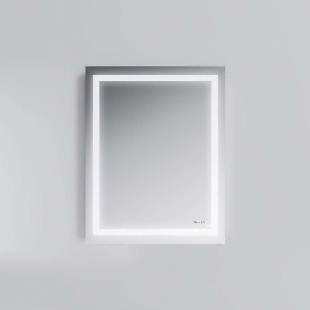 Зеркало прямоугольное для ванны AM.PM GEM 70x55см c подсветкой прямоугольное M91AMOX0551WG38