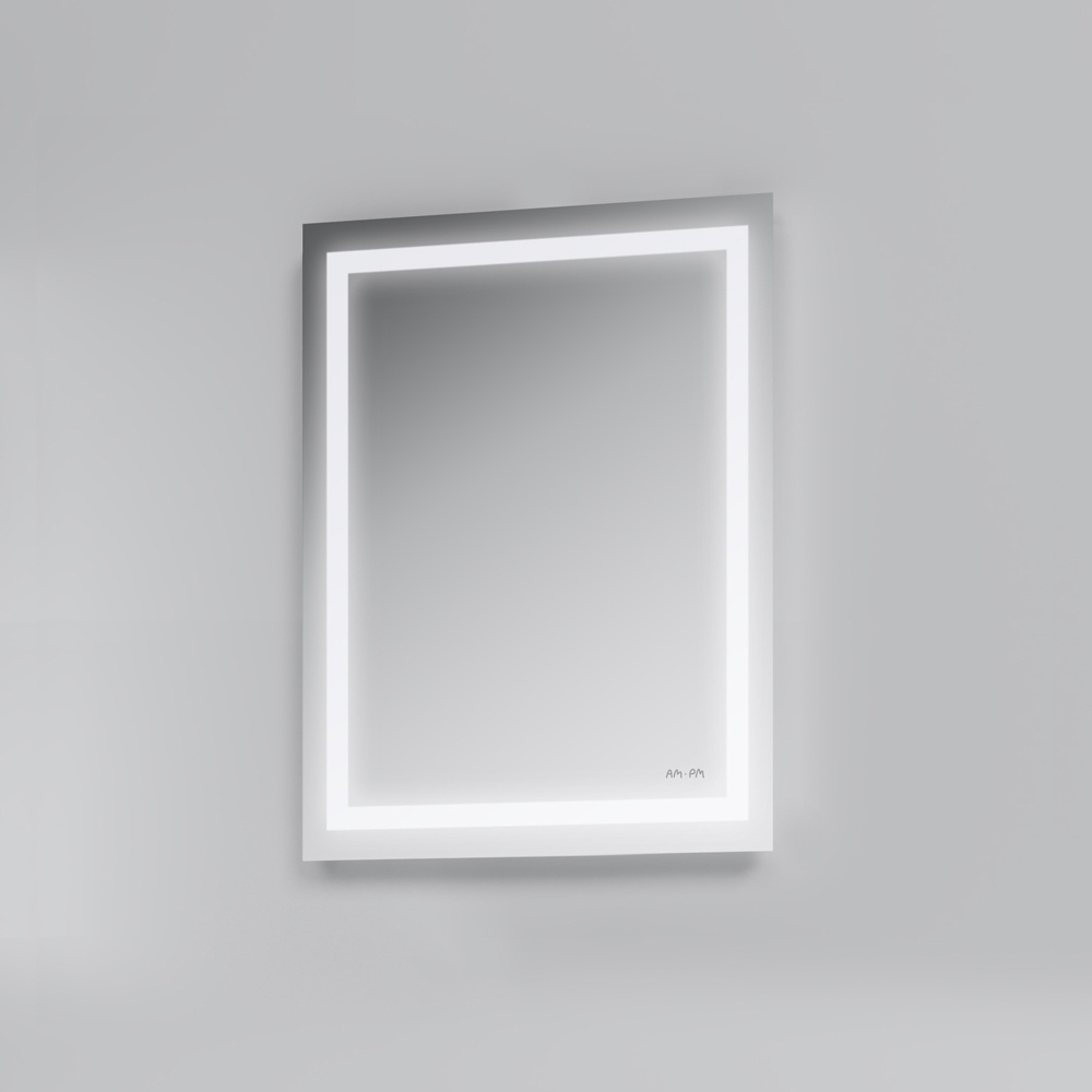 Зеркало прямоугольное для ванны AM.PM GEM 70x55см c подсветкой прямоугольное M91AMOX0551WG38