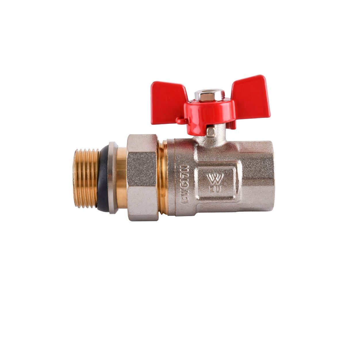 Кран кульовий WATER VALVE Q003 NV-V343 3/4" вн-зв з американкою PN20бар 000010227