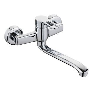 Cмеситель однорычажный настенного монтажа GLOBUS LUX Dolly GLD-0104 хром латунь 000030720