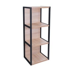 Стелаж Q-TAP Taurus 30x81.5x25см монтаж на стіну чорний QT24762SP814WO