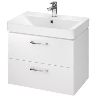 Тумба із умивальником CERSANIT Lara&Mille Set B387 60x46x38см підвісна біла S801-359
