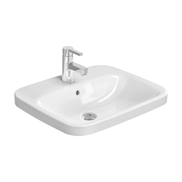 Умивальник врізний DURAVIT DuraStyle на стільницю 560x455x170мм прямокутний білий 0374560000