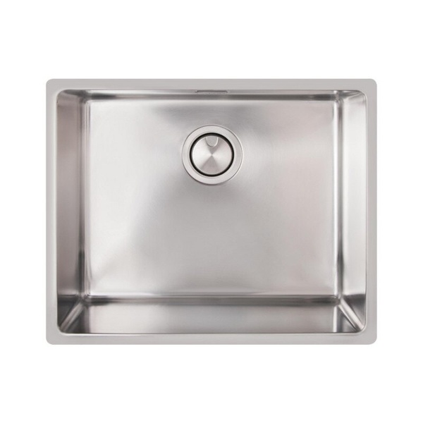 Кухонна мийка металева прямокутна APELL 538мм x 438мм матова 1мм із сифоном врізна під стільницю FEM50UBC