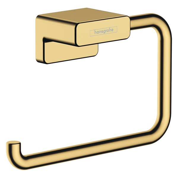 Держатель для туалетной бумаги HANSGROHE AddStoris 41771990 прямоугольный металлический золото