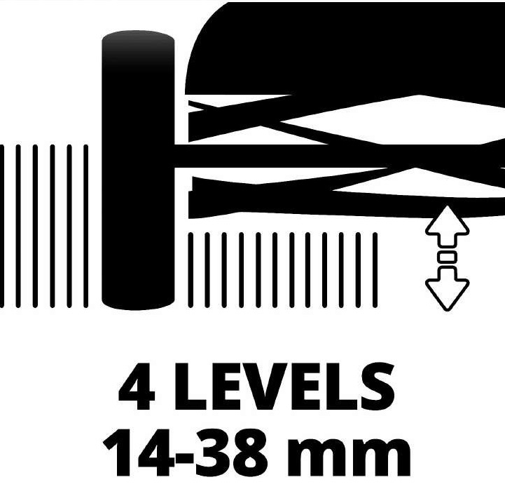 Газонокосарка акууляторна Einhell GE-HM 18/38 Li - Solo PXC 18В 38см 45л 14-38мм 10.5кг (без АКБ і ЗП)