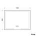 Зеркало прямоугольное для ванны VILLEROY&BOCH VERITY LINE 80x100см c подсветкой сенсорное включение B4321000 2 из 3
