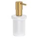 Дозатор для жидкого мыла GROHE Essentials настольный на 160мл округлый металлический золото 40394GN1 1 из 2