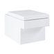 Унитаз напольный безободковый белый без бачка GROHE Cube сиденье микролифт выпуск в стену 3948500H_39488000 1 из 4