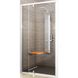 Двері скляні для душової ніші універсальні поворотні двосекційні RAVAK PIVOT PDOP2-100 190x100см прозоре скло 6мм профіль білий 03GA0100Z1 1 з 4
