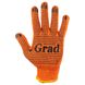Перчатки трикотажные с ПВХ точкой р10 Лайт (оранжевые) GRAD (9442775) 2 из 3