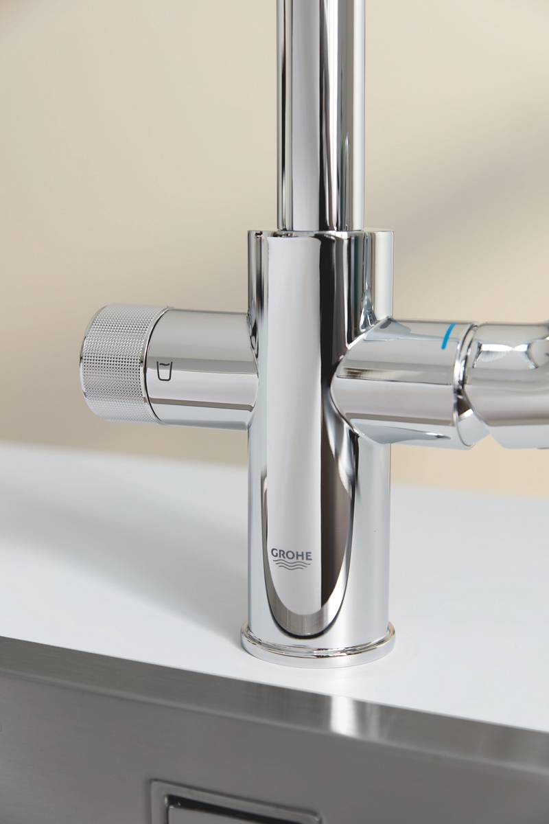 Змішувач для кухні із краном для фільтрованої води GROHE Blue Pure Vento хром латунь 30560000