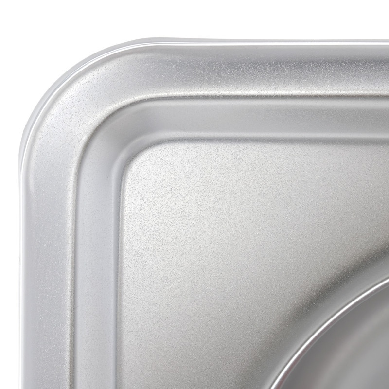 Мийка для кухні із нержавіючої сталі прямокутна ZERIX Z6350-08-180E 630x500x180мм матова 0.8мм із сифоном ZM0563