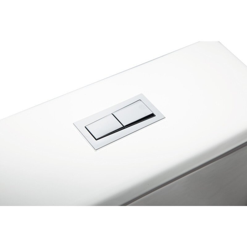Унітаз-компакт підлоговий безобідковий білий Q-TAP Crow кришка мікроліфт випуск в стіну QT05222170W