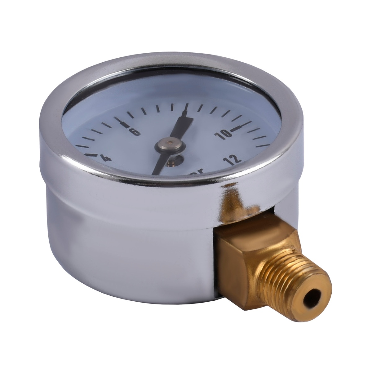 Манометр для тиску води OPTIMA на 12 бар з нижнім підключенням 1/8" корпус Ø40 мм 000008245