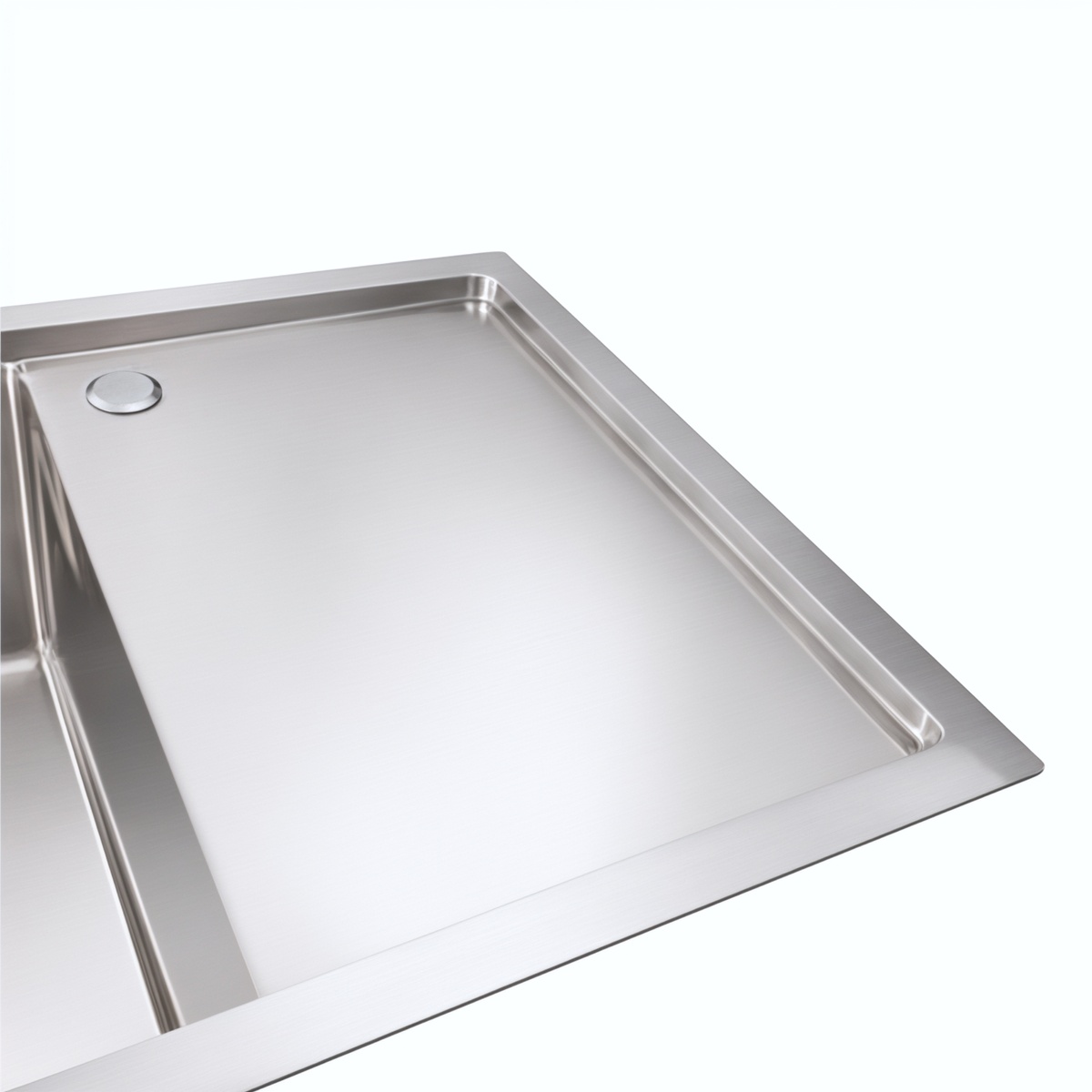 Мийка для кухні із нержавіючої сталі прямокутна PLATINUM Handmade L 780x440x230мм глянцева 1мм із сифоном PLS-A37440