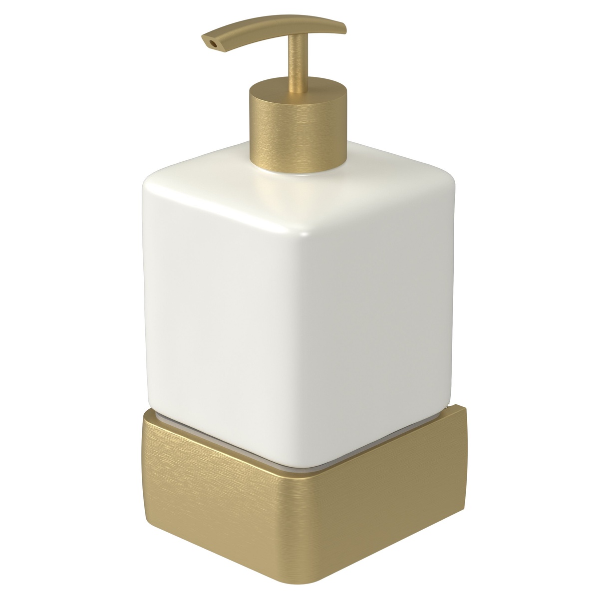 Дозатор для рідкого мила на стіну в ванну HACEKA Aline Gold золотий 200мл кераміка 1196889