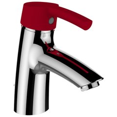 Кран для умывальника одновентильный LAUFEN FLORAKIDS красный латунь с донным клапаном H3116510241111