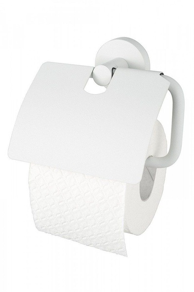 Подставка для туалетной бумаги с крышкой HACEKA Kosmos White белый металл 1142251