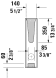 П'єдестал для умивальника DURAVIT D-CODE білий підлоговий висота 68см 08632700002 3 з 4