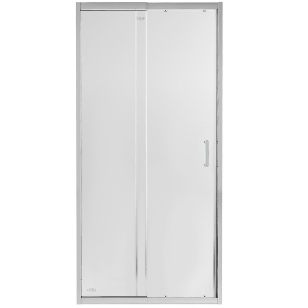 Двері скляні для душової ніші універсальні розсувні двосекційні Q-TAP Taurus 185x90см прозоре скло 6мм профіль хром TAUCRM2089C6