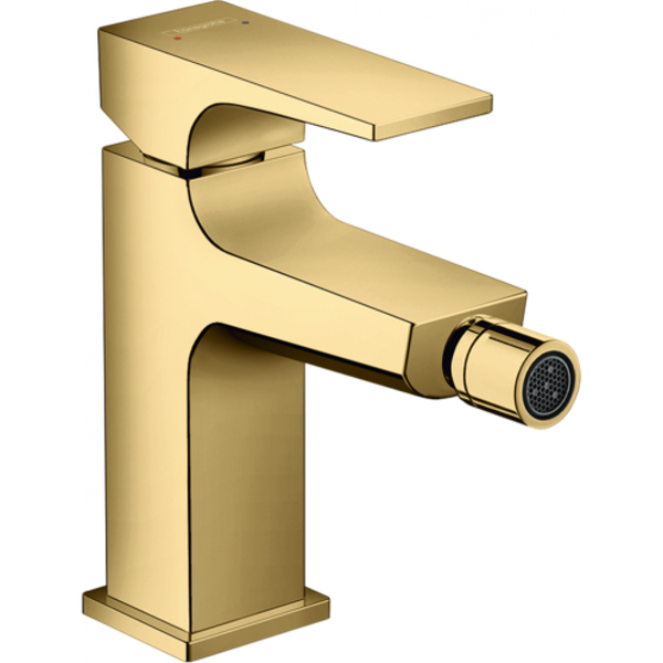 Змішувач для гігієнічного душу HANSGROHE METROPOL на біде одноважільний золотий латунь з донним клапаном 32520990