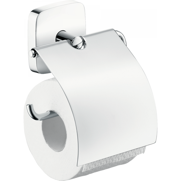 Тримач туалетного паперу із кришкою HANSGROHE PURAVIDA хром метал 41508000
