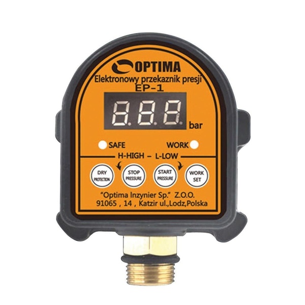 Реле тиску електронне для насосу OPTIMA 1.5 кВт 1/4" IP65 EP-1 000008798