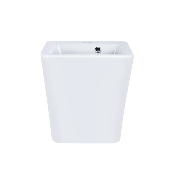 Раковина подвесная для ванной 370мм x 390мм Q-TAP Tern белый прямоугольная QT1711G808W