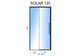 Дверь стеклянная для душевой ниши универсальная раздвижная двухсекционная REA SOLAR BLACK 195x120см прозрачное стекло 6мм профиль черный REA-K6312 2 из 3