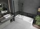Шторка для ванної скляна MEXEN Castor універсальна дві секції складна 150x100см прозора 6мм профіль чорний MEX-892-100-002-70-00 2 з 7