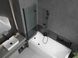 Шторка для ванны стеклянная MEXEN Castor универсальная двухсекционная складная 150x100см прозрачная 6мм профиль черный MEX-892-100-002-70-00 5 из 7