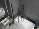 Шторка для ванної скляна MEXEN Castor універсальна дві секції складна 150x100см прозора 6мм профіль чорний MEX-892-100-002-70-00 4 з 7