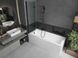 Шторка для ванної скляна MEXEN Castor універсальна дві секції складна 150x100см прозора 6мм профіль чорний MEX-892-100-002-70-00 3 з 7