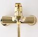 Cмеситель для ванны однорычажный с коротким изливом REA RUSEL GOLD золото латунь REA-B2034 6 из 6