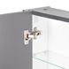 Шафа із дзеркалом для ванної Q-TAP Scorpio 80x60x14.5см сірий QT1477ZP802G 7 з 8
