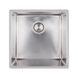Мийка на кухню металева квадратна врізна під стільницю APELL 440мм x 440мм матова 1мм із сифоном FEM40UBC 1 з 2