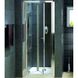Дверь стеклянная для душевой ниши универсальная складная двухсекционная KOLO GEO 6 190x80см прозрачное стекло 6мм профиль хром GDRB80222003 3 из 3