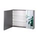 Шкаф с зеркалом в ванную Q-TAP Scorpio 80x60x14.5см серый QT1477ZP802G 5 из 8