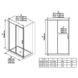 Двері скляні для душової ніші універсальні розсувні двосекційні RAVAK BLIX SLIM BLSDP2-100 195x100см прозоре скло 6мм профіль хром X0PMA0C00Z1 2 з 3