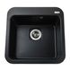 Мийка для кухні гранітна квадратна GLOBUS LUX BARBORA 510x510x190мм без сифону чорна 000007954 4 з 5