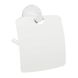 Тримач для туалетного паперу із кришкою BEMETA White округлий металевий білий 104112014 1 з 2