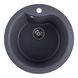 Мийка для кухні гранітна кругла PLATINUM 480 TURAS 480x480x220мм без сифону сіра PLS-A25046 1 з 7
